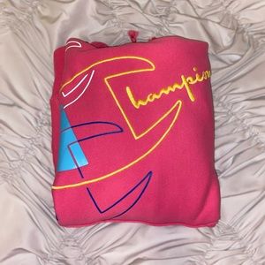 Neon Multi Color Champion Hoodie